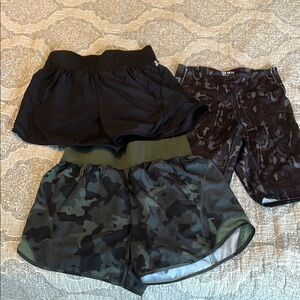 Tek Gear Black and Camouflage Workout Shorts